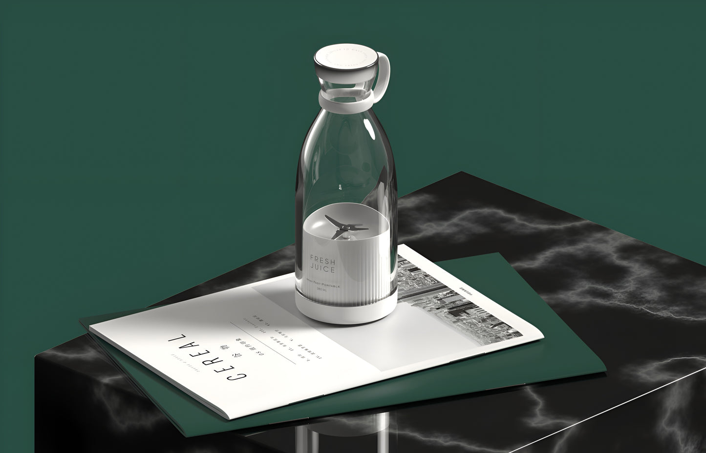 Bärbar USB-uppladdningsbar Mixer – 350 ml, Kraftfull & Portabel