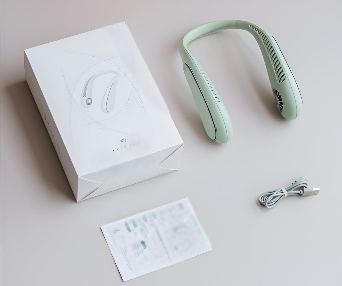 Bärbar Bladlös Mini-fläkt – USB-uppladdning, Tyst & Portabel