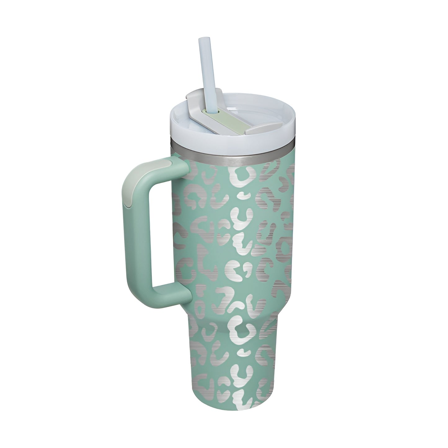 1,2 liter Termosmugg med Handtag & Sugrör
