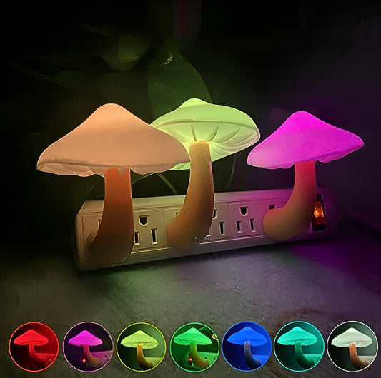 LED Nattlampa – Svampdesign