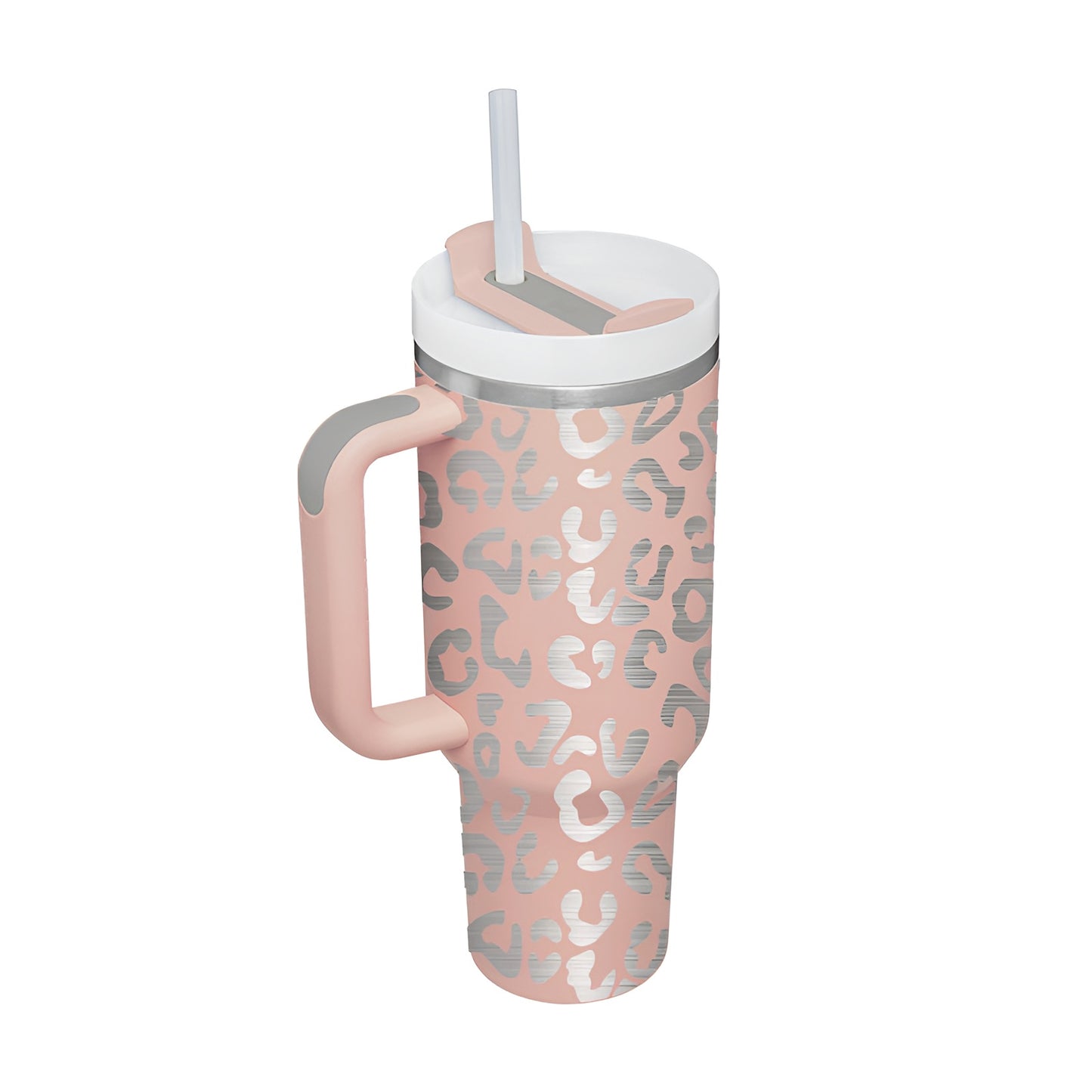 1,2 liter Termosmugg med Handtag & Sugrör