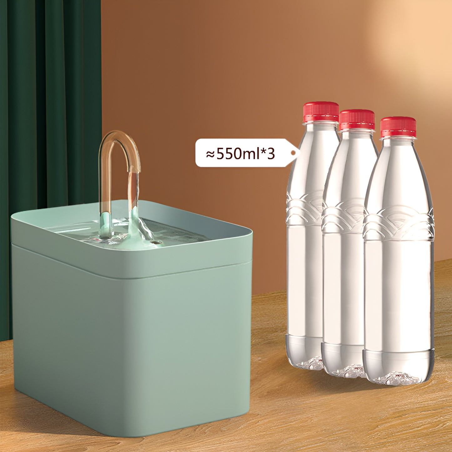 Automatisk vattenfontän för katter och hundar - 1,5 L