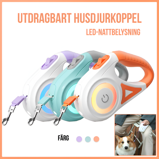 Flexibel Hundkoppel med Automatisk Upprullning