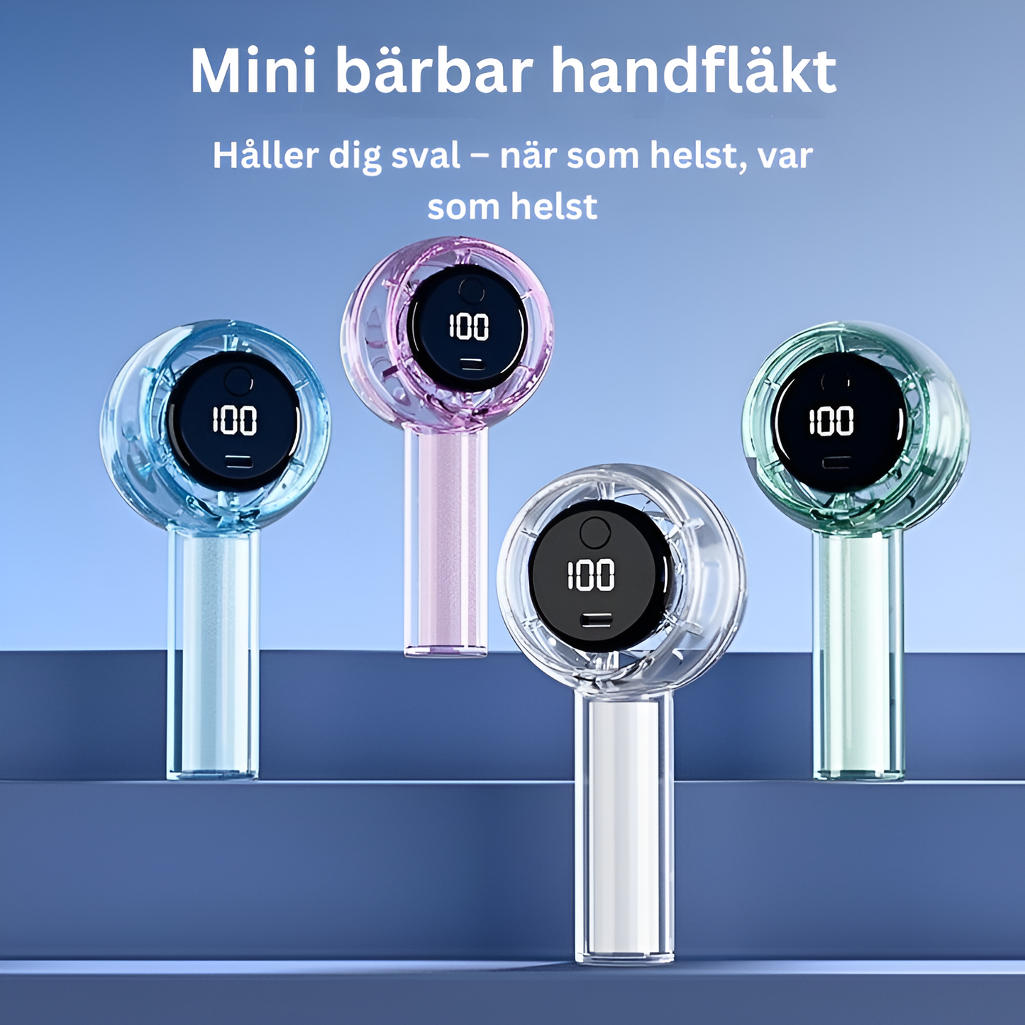 Mini-handfläkt – Bärbar, Uppladdningsbar & Kraftfull