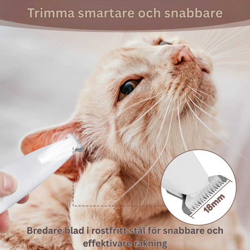 Djurtrimmer,Vattentät trimmer,LED-trimmer för husdjur,Trimmer med ljus,Klippmaskin för hund och katt,Ljudlös trimmer,Pälsvård hemma,Husdjurstrimmer, Batteridriven trimmer,Tystgående djurtrimmer,Pet trimmer,Waterproof pet clipper,LED grooming trimmer,Silent dog trimmer,Cat hair clipper
