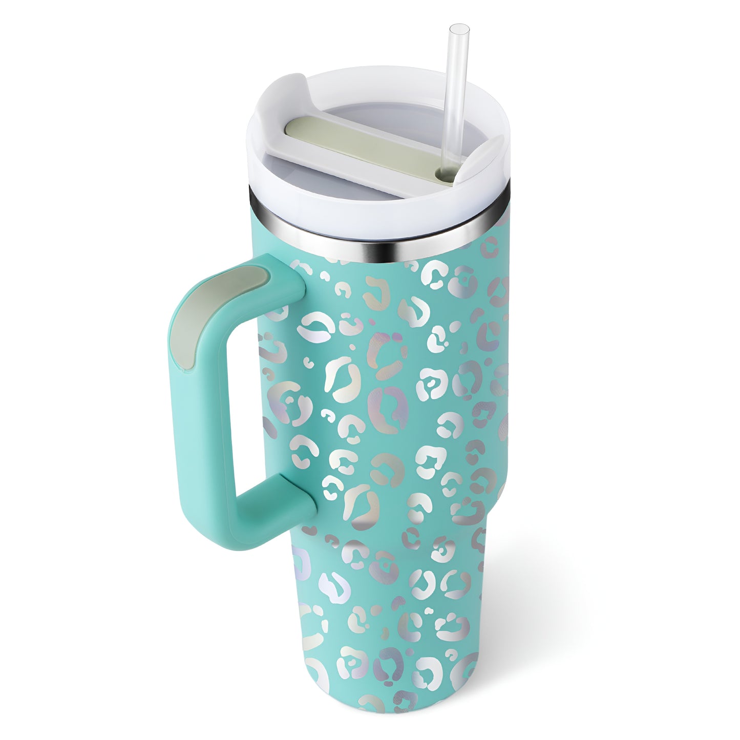 1,2 liter Termosmugg med Handtag & Sugrör
