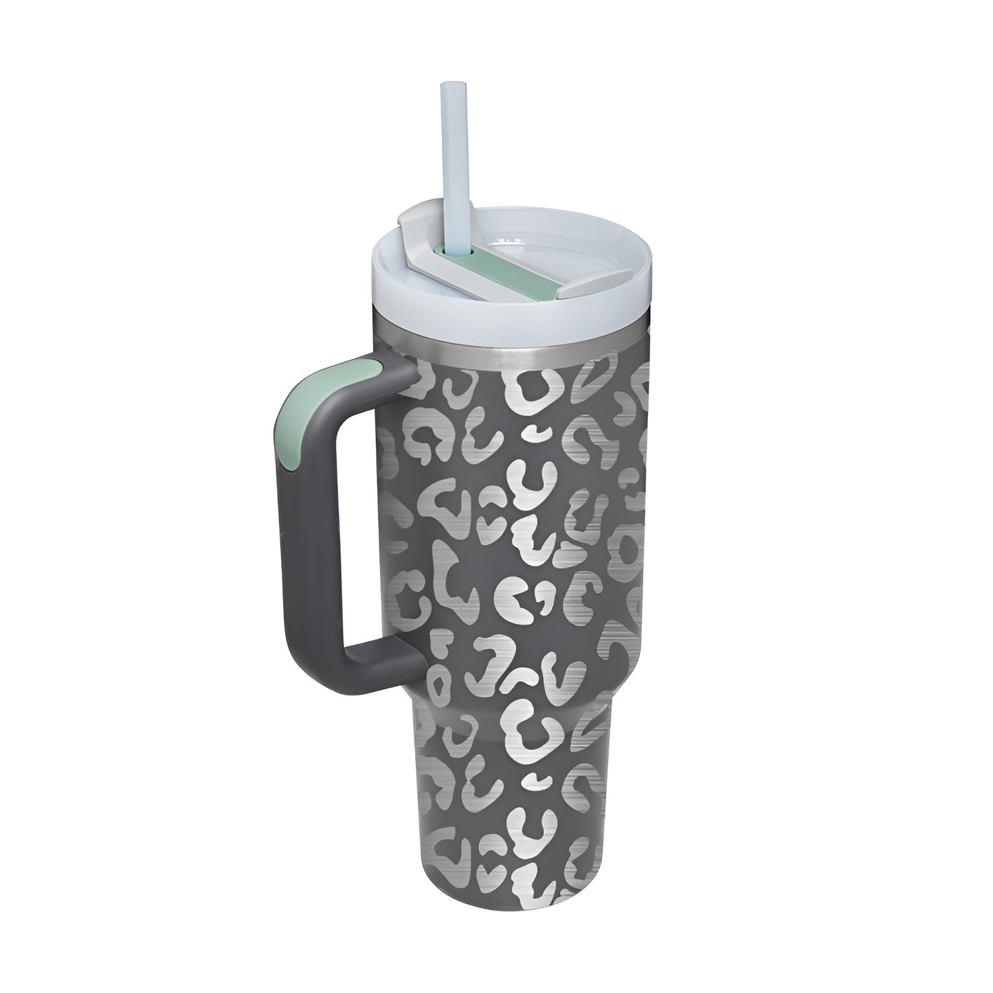 1,2 liter Termosmugg med Handtag & Sugrör