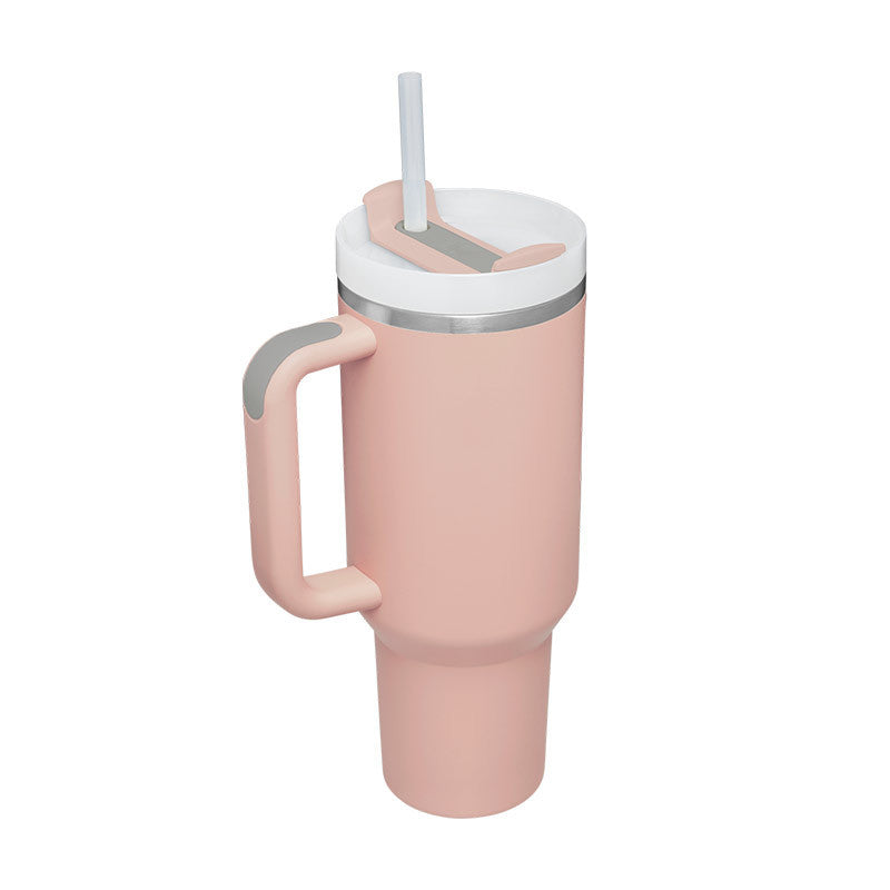 1,2 liter Termosmugg med Handtag & Sugrör
