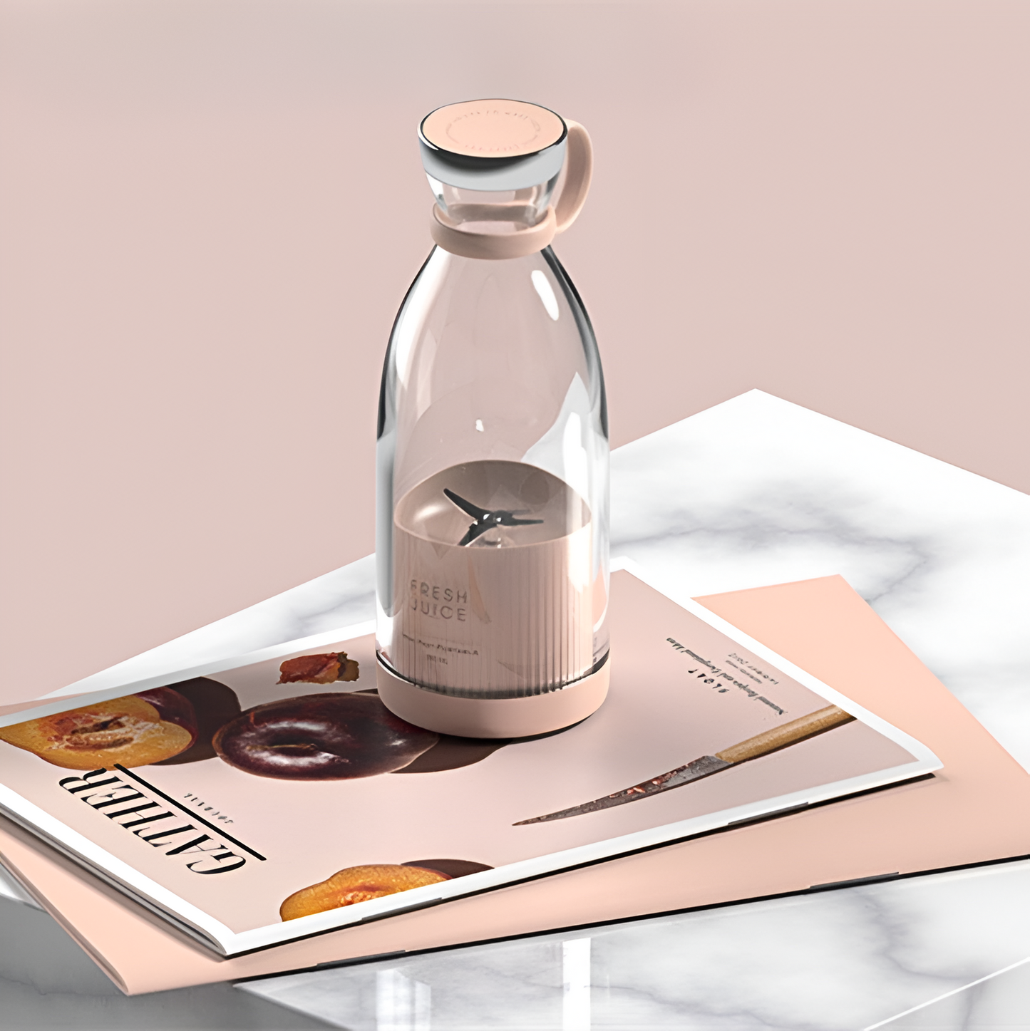 Bärbar USB-uppladdningsbar Mixer – 350 ml, Kraftfull & Portabel